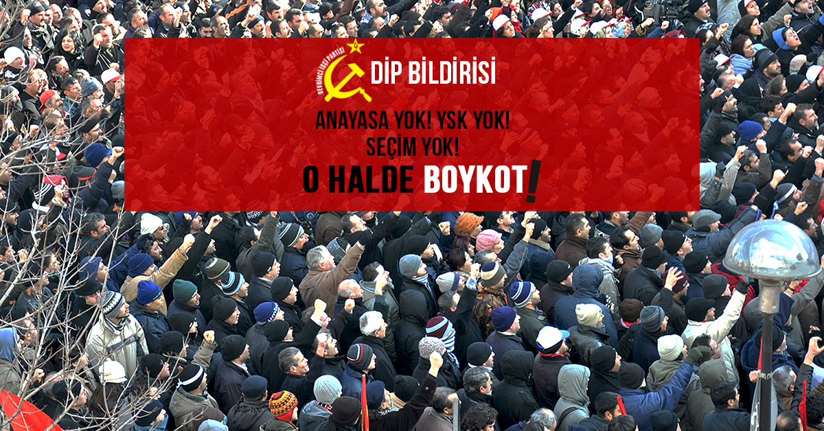 DİP boykot bildirisi