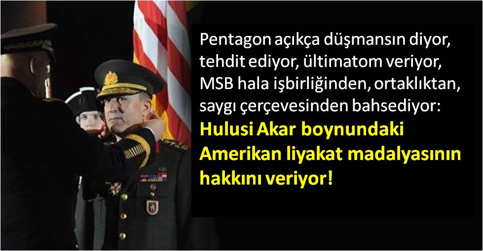 Hulusi Akar Amerikan liyakat madalyasının hakkını verdi