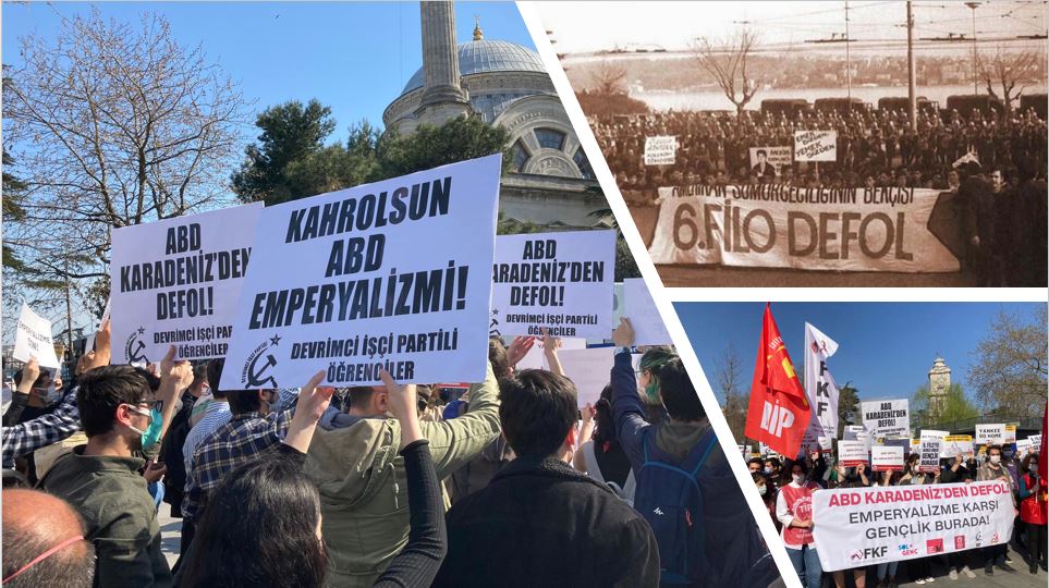 DİP’li Öğrenciler: Emperyalistlere geçit vermeyeceğiz! ABD Karadeniz’den defol! 