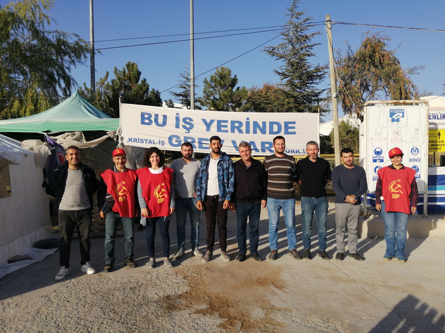 Atışkan Yapı işçilerinin grevi 118. gününde