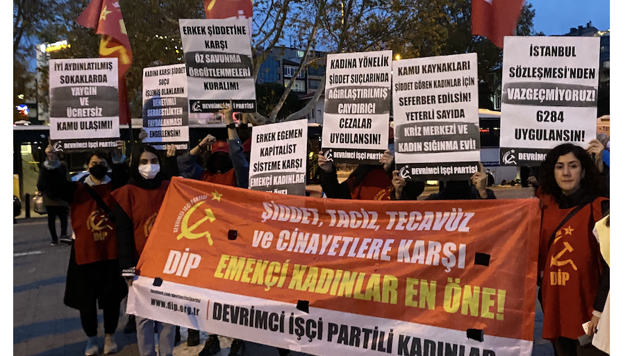 25 Kasım’da erkek egemenliğine, şiddete, kapitalizme ve istibdada karşı emekçi kadınlar en öne!