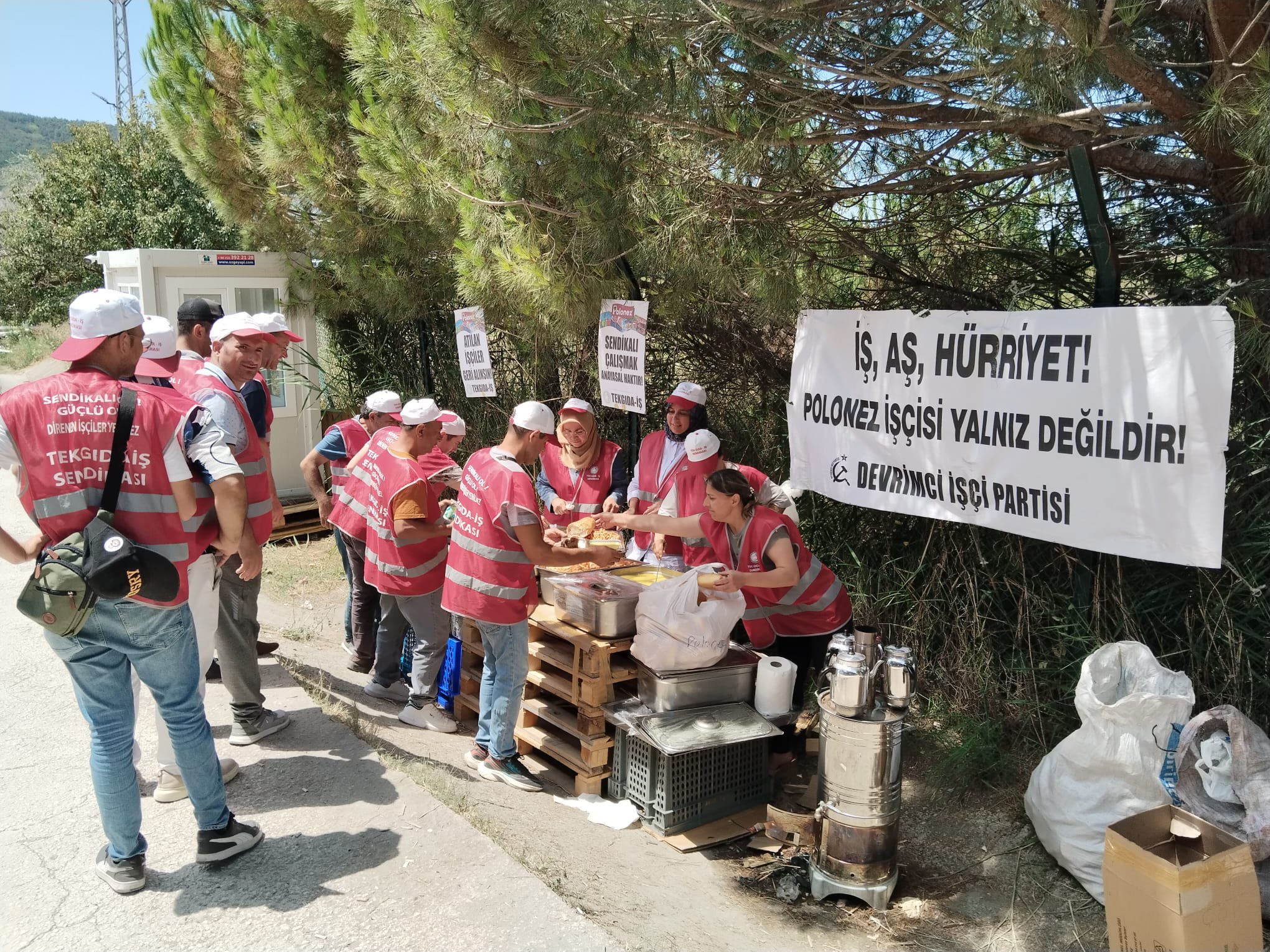 polonez işçileri yemek