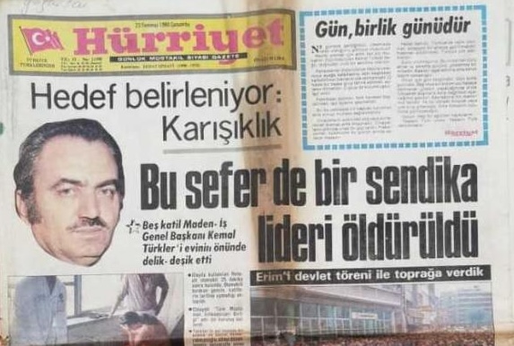 Kemal Türkler’in kızı Nilgün Türkler’den DİSK yönetimine haklı tepki: “Babamın katilleriyle aynı masaya oturanlara, babamın anma törenleri de dahil olmak üzere omuz vermeyeceğim.”