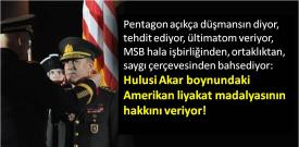 Hulusi Akar Amerikan liyakat madalyasının hakkını verdi